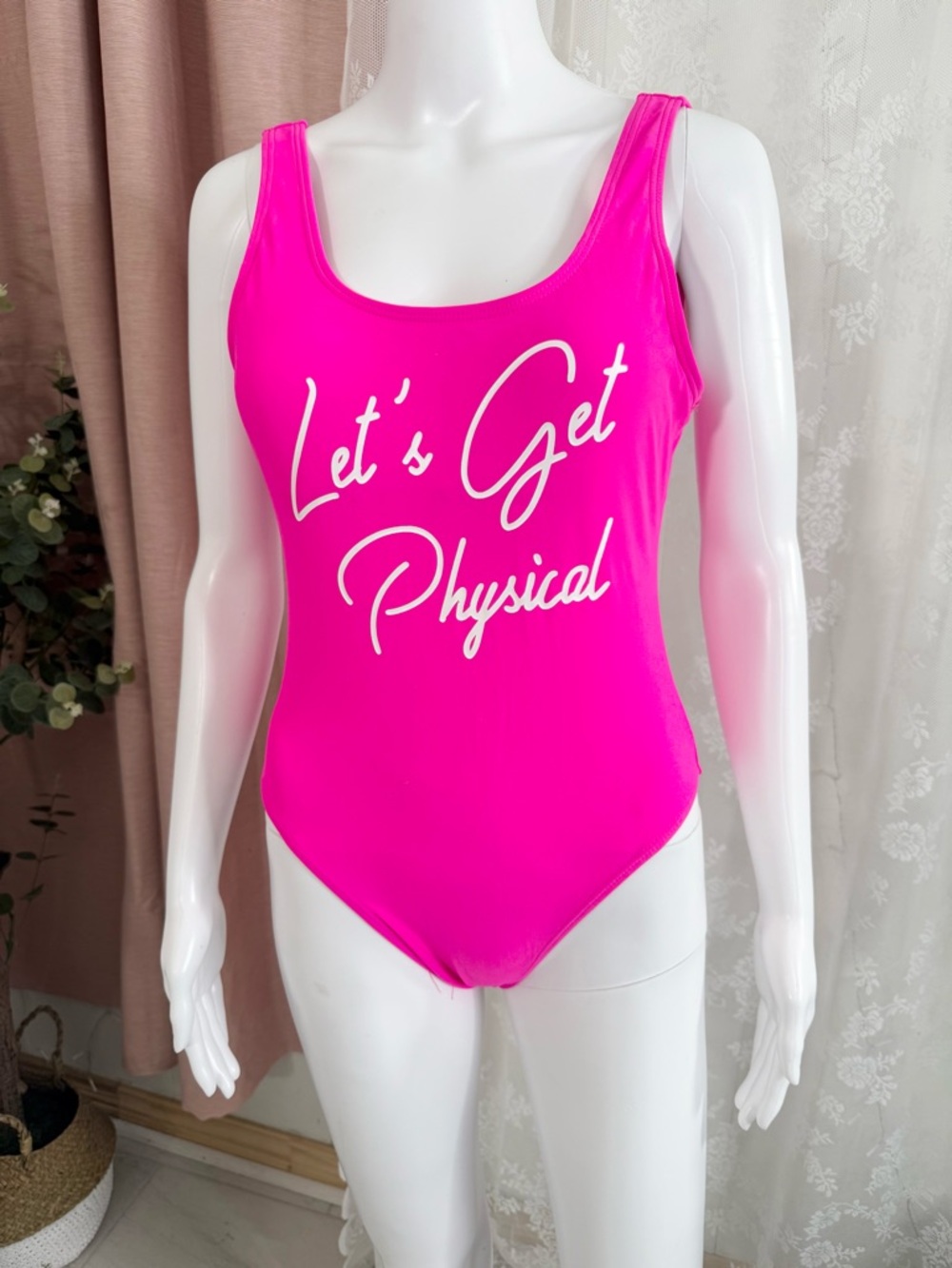 Hot Pink Script One-Piece Swimsuit
BIN#8